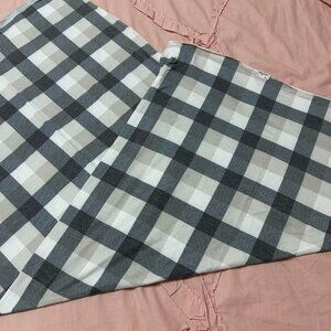 Copper Pearl gray & white plaid swaddle blanket.